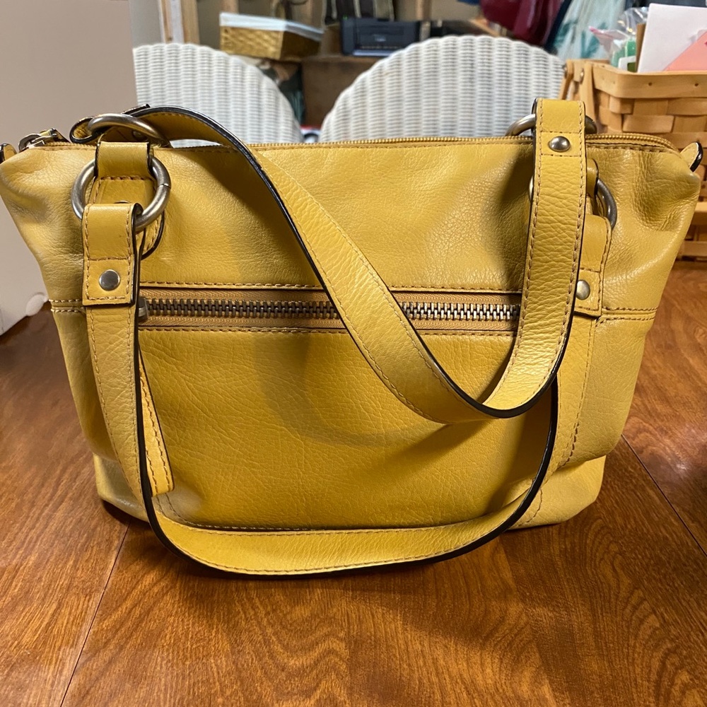 Sweet Sunflower Fossil leather bag